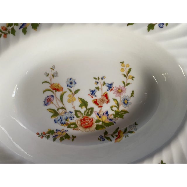 Late 20th Century Aynsley "Cottage Garden" Oval Vegetable Bowl For Sale - Image 5 of 12
