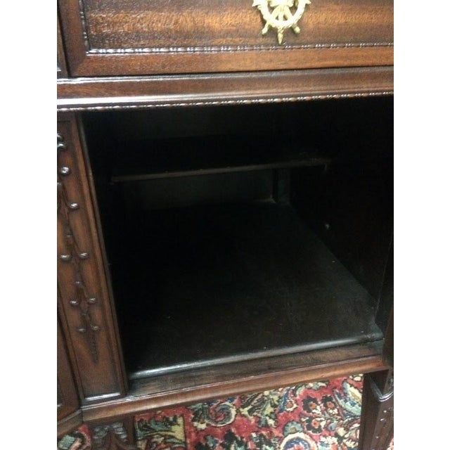 Brown Antique Sideboard, Mahogany Buffet For Sale - Image 8 of 16