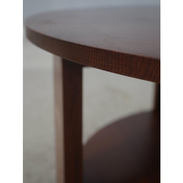 Stickley Mission Oak Round Harvey Ellis Cocktail Coffee Table For Sale In Philadelphia - Image 6 of 13