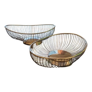 Vintage Leonard Silver Plate Bread Baskets-2 For Sale