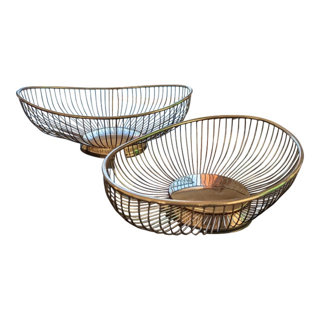 Vintage Leonard Silver Plate Bread Baskets-2 For Sale