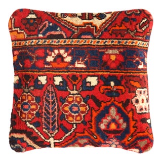 Pasargad Vintage Hand Knotted Farahan Rug Pillow For Sale