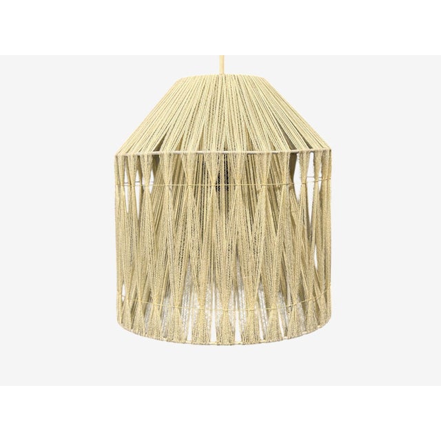 1970s 1970s Swedish Modern, Pendant Light, Fabric, Plastic For Sale - Image 5 of 10