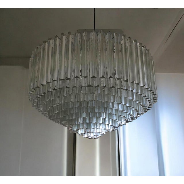 Glass Vintage Pendant Light from Venini, 1960s For Sale - Image 7 of 9