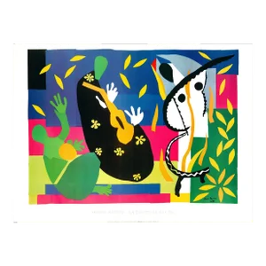 1996 the Sorrows of the King by Henri Matisse Vintage Fine Art Print Lithography Poster 90s