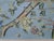Blue Peacock Garden on Dyed Silk N-09 Wallpaper Mural - Set of 4 For Sale - Image 8 of 9