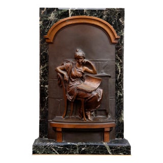 Louis-Ernest Barrias, The Reader, 1890s-1910s, Bronze For Sale