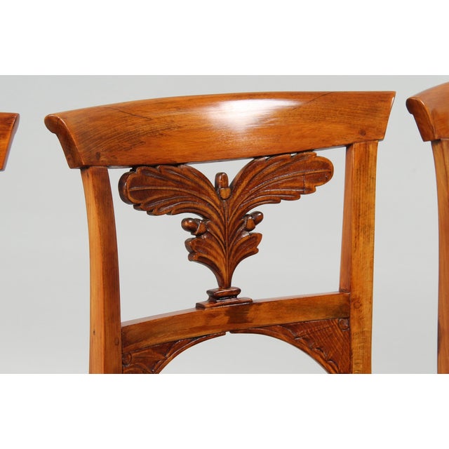 Wood Antique Biedermeier Chairs, 1820, Set of 4 For Sale - Image 7 of 13