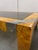 1970s Burl & Smoke Glass Coffee Table With Chrome Trim in the Style of Milo Baughman For Sale - Image 10 of 18