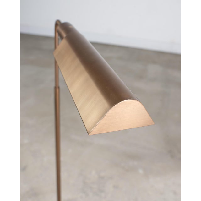 Casella Lighting Pair of Casella Bronze Adjustable Pharmacy Floor Lamps For Sale - Image 4 of 18