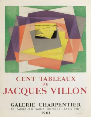 1961 Jacques Villon Galerie Charpentier Lithograph Poster