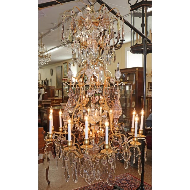 French 19th Century Palatial French Louis XV Style Chandelier Attributed to Baccarat For Sale - Image 3 of 17