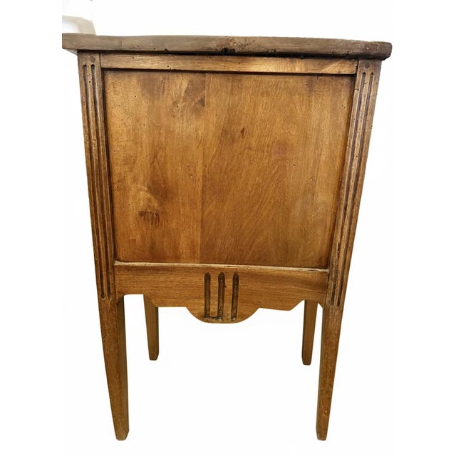 French Louis XVI Style Fruitwood Commode with Fluted Details, Early 20th Century For Sale - Image 5 of 12
