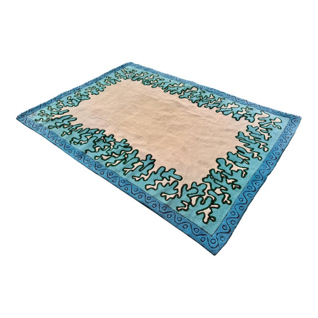 Hand-Knotted Wool Rug by Elizabeth Garouste and Mattia Bonetti, 1980s For Sale - Image 4 of 8