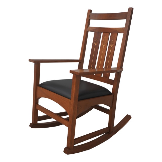 Stickley Mission Cherry Harvey Ellis Rocker Rocking Chair For Sale