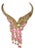 Bochic “Capri” Vintage Diamond, Ruby & Fancy Sapphire Necklace Set 18K & Silver For Sale