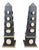 Antique Obelisks with Cameos, 1790 For Sale