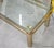 Hollywood Regency Vintage Brass Hollywood Regency Style Modern Contemporary Glass Coffee Table For Sale - Image 3 of 12