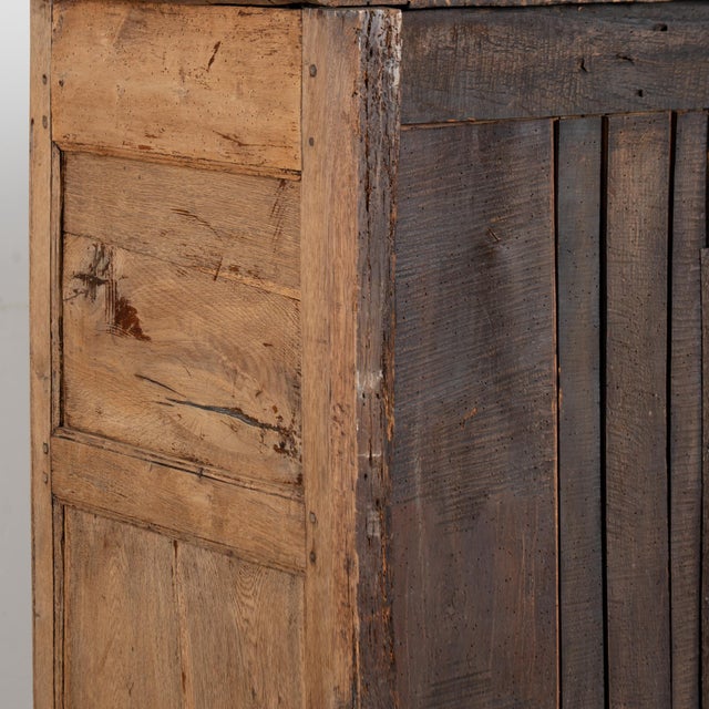 Early 19th Century Tall French Bleached Oak Sideboard Buffet For Sale - Image 15 of 16