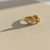 Yellow Toi Et Moi Gemstone Ring: Citrine and Moissanite, Size 7.5 For Sale - Image 8 of 9