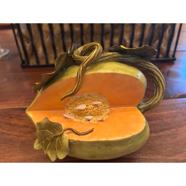 Early 21st Century Beautiful Katherine Houston Porcelain Melon Sculpture For Sale - Image 5 of 16