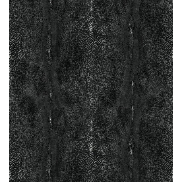 Contemporary Sample - Jean Paul Gaultier for The House of Scalamandré Precieux Wallcovering, Noir For Sale - Image 3 of 3