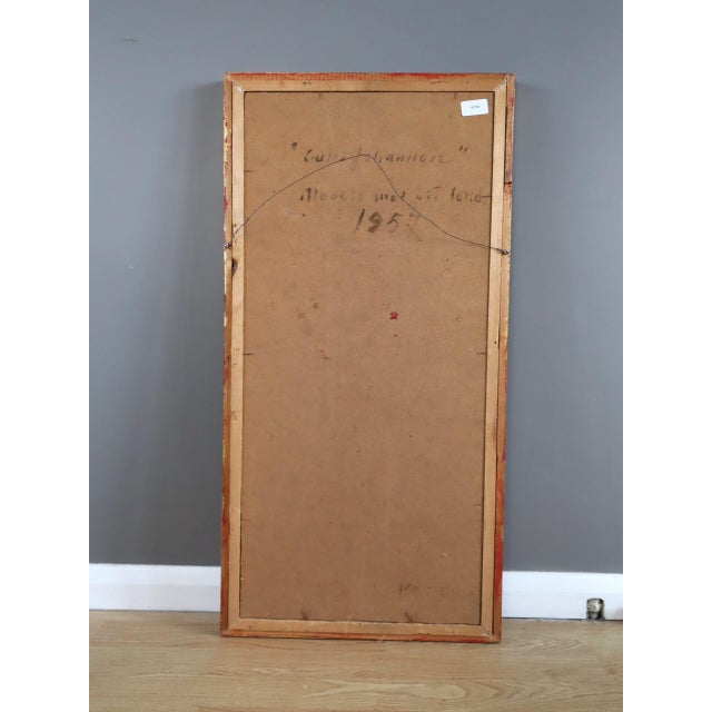 1957 Mid-Century Modern 'Nude in Soft Light' Swedish Original Abstract Figurative Oil Painting, Framed For Sale - Image 12 of 12