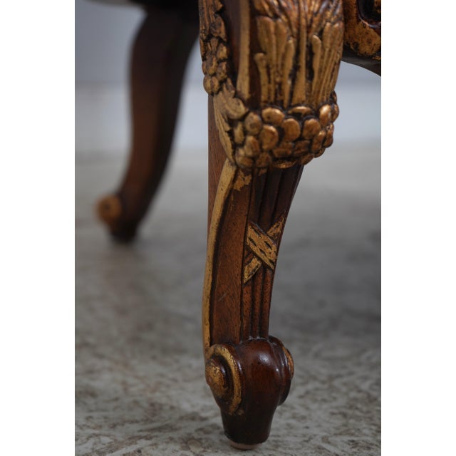 Pair of Louis XV Style Carved Bergere Wing Chairs For Sale - Image 13 of 18