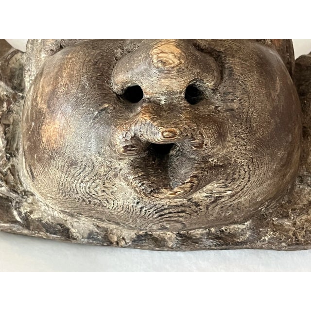 Rustic Antique Spanish Colonial Style Immortal Angel Wood Carving For Sale - Image 3 of 8