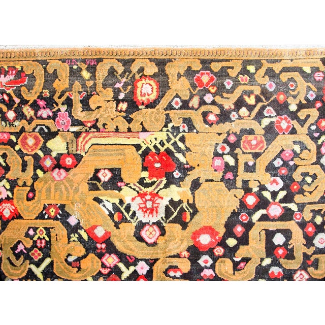 The most incredible and rare early 20th century Persian Kareback rug with a lively pattern of myriad stylized flowers,...