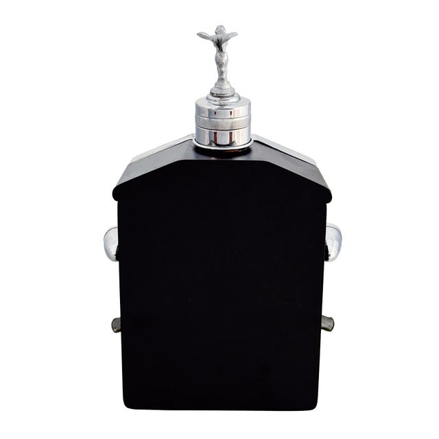 Wood Mid 20th Century Rolls Royce Radiator - Vintage Novelty Drinks Flask Decanter Music Box For Sale - Image 7 of 15