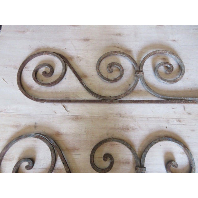 Antique Victorian Iron Brackets - A Pair For Sale - Image 4 of 6