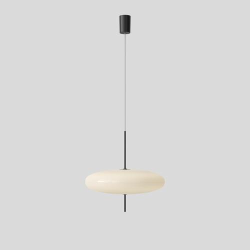 White Diffuser and Black Hardware Model 2065 Lamp by Gino Sarfatti For Sale - Image 10 of 11