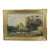 Antique Watercolor on Paper Landscape Painting With Figures 19thC For Sale