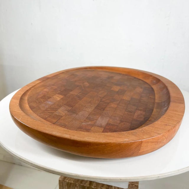 Mid-Century Modern 1965 Dansk Teak Serving Tray Charcuterie Platter Jens Quistgaard For Sale - Image 3 of 11