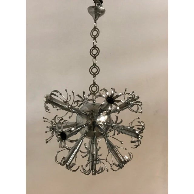 1970s Mid-Century Chrome Sputnik Chandelier For Sale - Image 5 of 5
