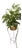 Faux Fern and Metal Plant Stand For Sale