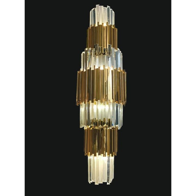 Gold Collection Jupiter Chandelier in Metal and Crystal by Jago For Sale - Image 8 of 18