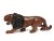 Safari Vintage Hand Carved Wood Lion Statue Wild Cat Animal Wood Sculpture For Sale - Image 3 of 5