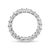Diamond Eternity Band set in Platinum. 22 Emerald cut lab-grown diamonds are D-E-F VVS2-VS2. Carat weight: 3.80 ct. Total...