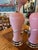 Vintage Art Deco Murano Palm Beach Pink Glass Table Lamps Newly Wired For Sale - Image 12 of 12