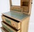 Wood Victorian Hand Painted Dresser Mirror King Bed Headboard Chair Footstool Drawers For Sale - Image 7 of 18