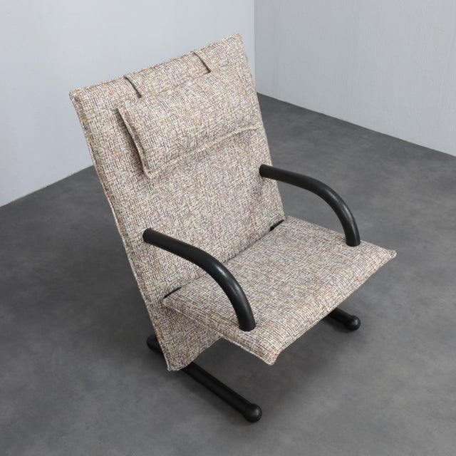 Metal T-Line Lounge Chair by Burkhard Vogtherr for Arflex, 1980s For Sale - Image 7 of 8