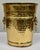 Metal Vintage Hammered Brass Lion Handle Wastebasket or Umbrella Stand For Sale - Image 7 of 9