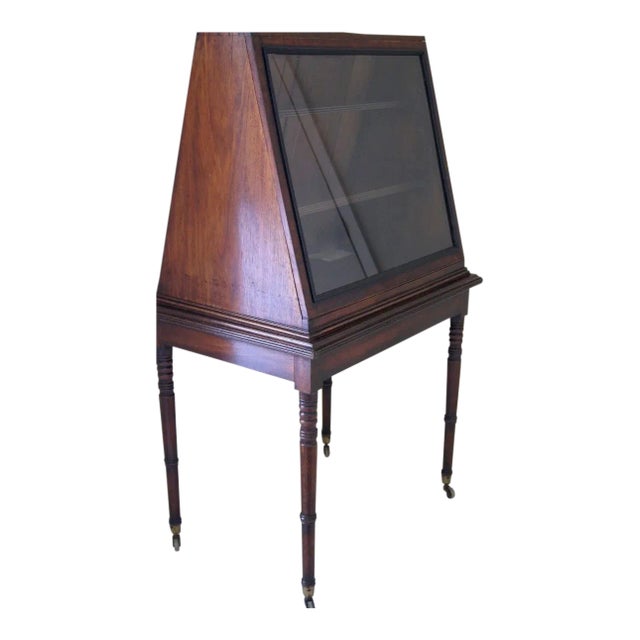English Mahogany Regency Period Display Case on Stand For Sale