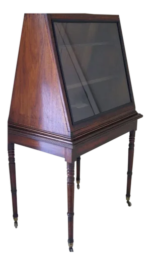 English Mahogany Regency Period Display Case on Stand