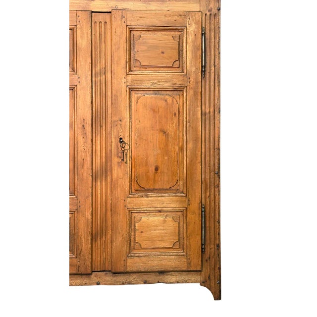 Rustic Antique Fir Wardrobe, 1700s For Sale - Image 3 of 4