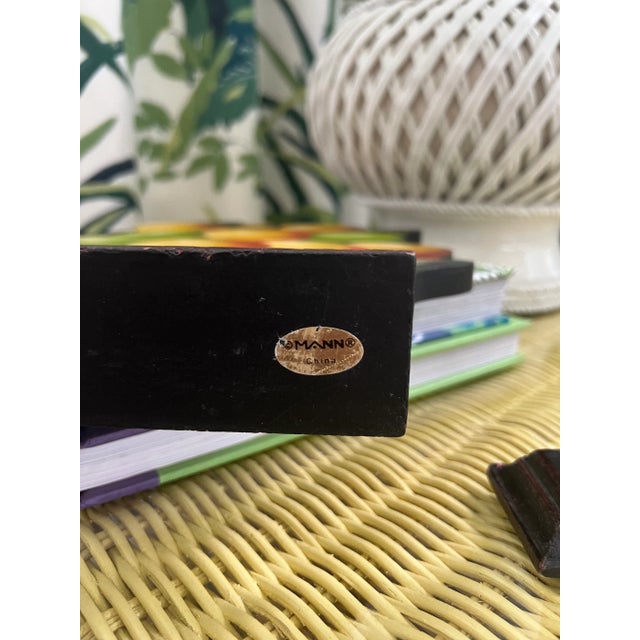 Wood Still Life Fruit Silhouettes by Mann Set of 2 For Sale - Image 7 of 8