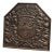 19th Century French Cast Iron Fireback With Crowned Coat of Arms For Sale