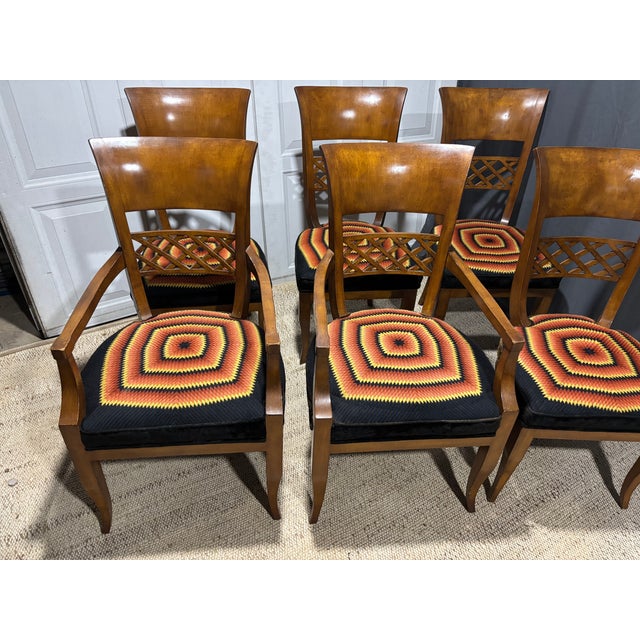 Set of 6 Biedemeier Style Dining Chairs For Sale - Image 4 of 16